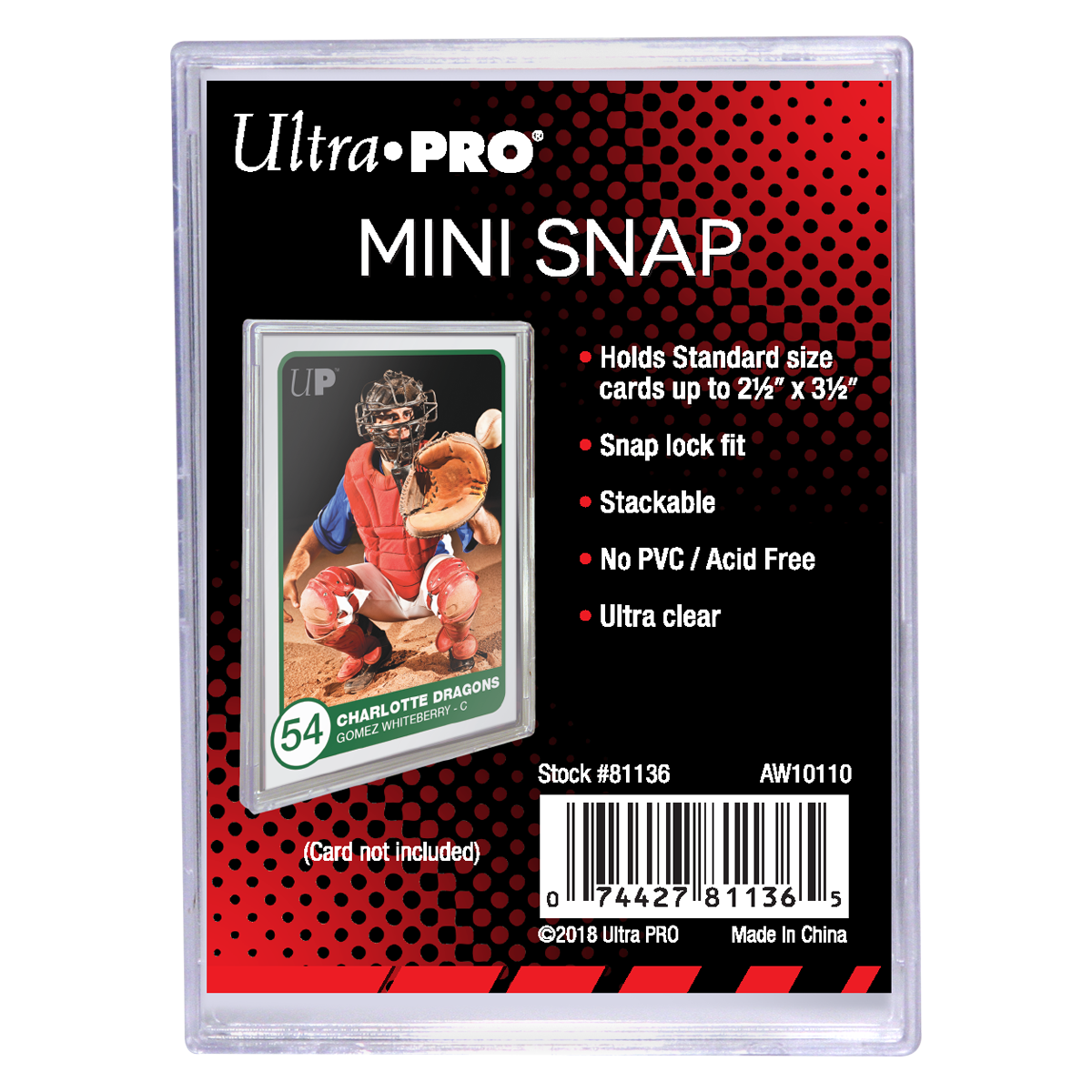 ultra-pro-mini-snap-card-holder-f-r-standard-karten image 1