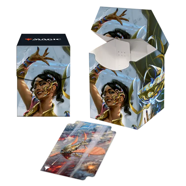 ultra-pro-the-brothers-war-saheeli-filigree-master-100-deck-box-f-r-magic-the-ga image 1