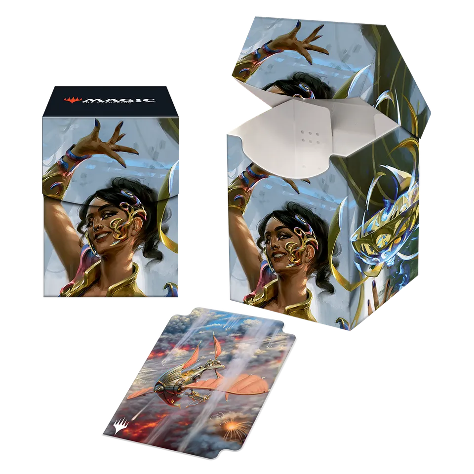 ultra-pro-the-brothers-war-saheeli-filigree-master-100-deck-box-f-r-magic-the-ga image 1