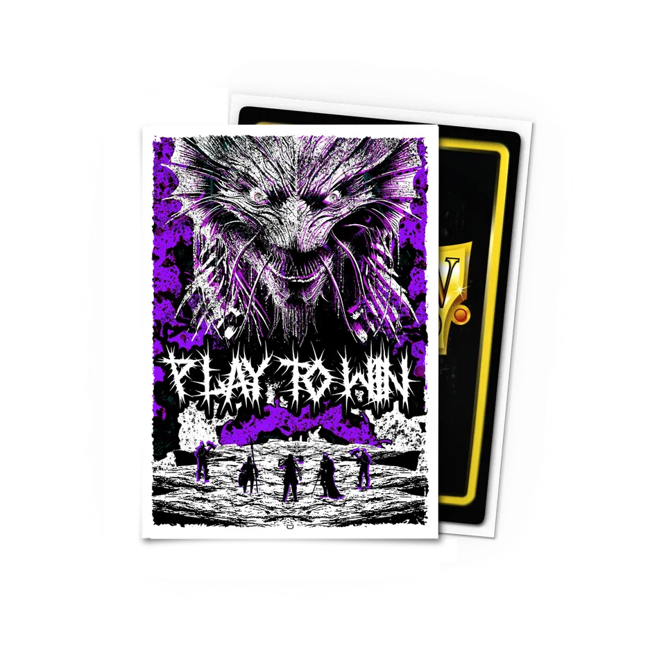 dragon-shield-play-to-win-kraken-brushed-art-sleeves-standard-size image 1