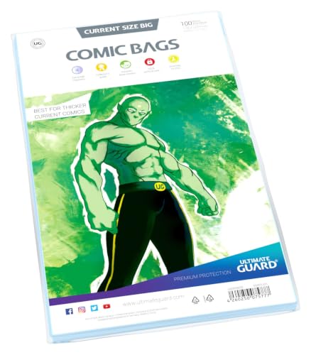 ultimate-guard-comic-bags-big-current-size-schutzh-llen-100-st-ck-178-x-268-mm image 5