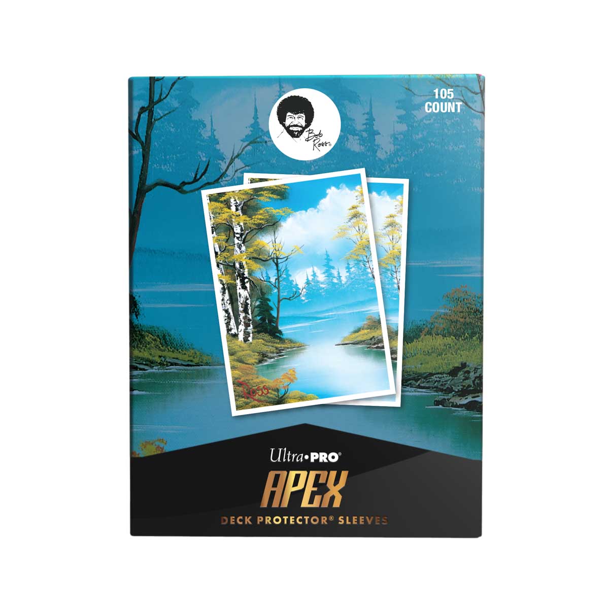 ultra-pro-apex-bob-ross-lakeside-path-sleeves-105ct image 2