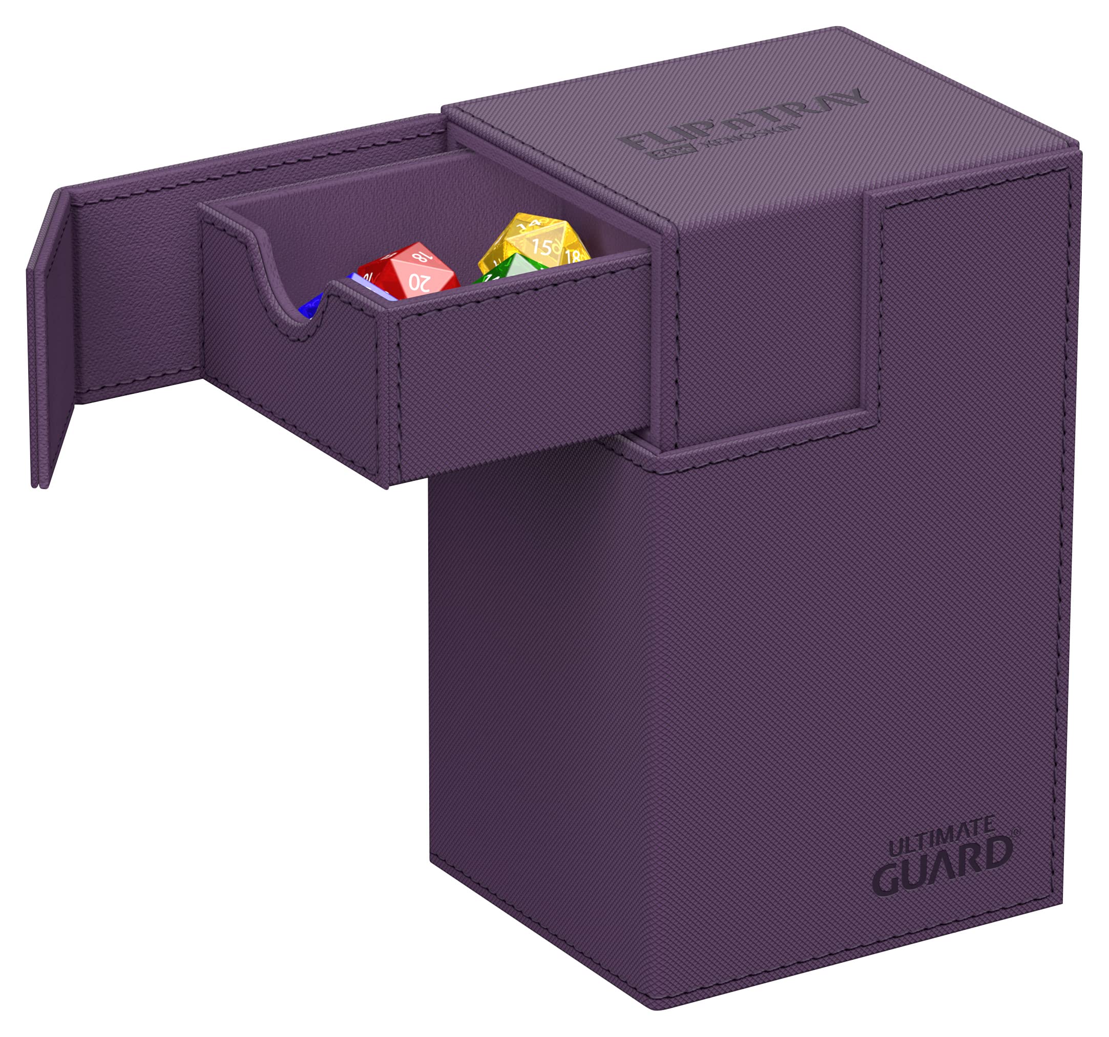 ultimate-guard-flip-n-tray-80-xenoskin-deck-box-monocolor-violett image 2
