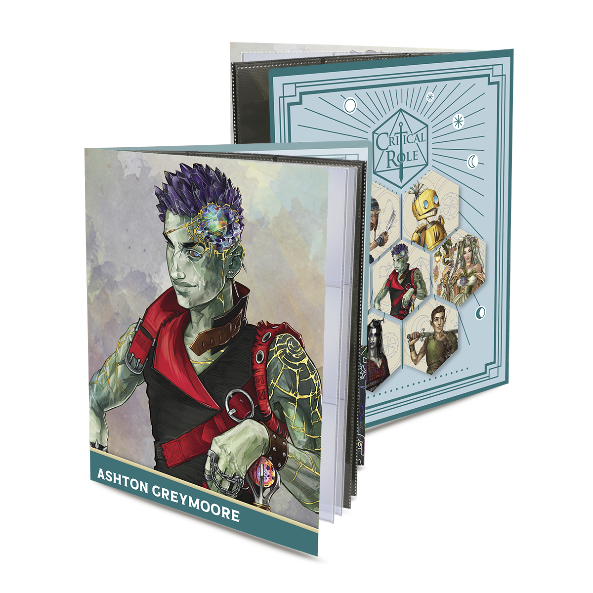 ultra-pro-critical-role-bells-hells-ashton-greymoore-rpg-folio-mit-stickern image 1