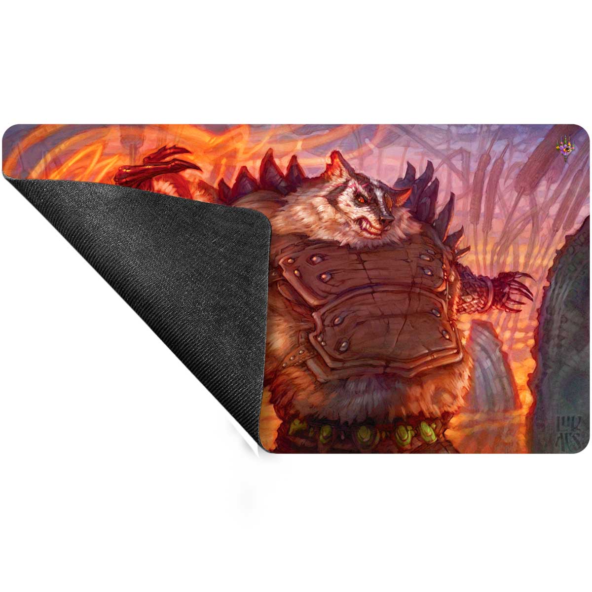 ultra-pro-bloomburrow-hugs-grisly-guardian-playmat-magic-the-gathering image 4