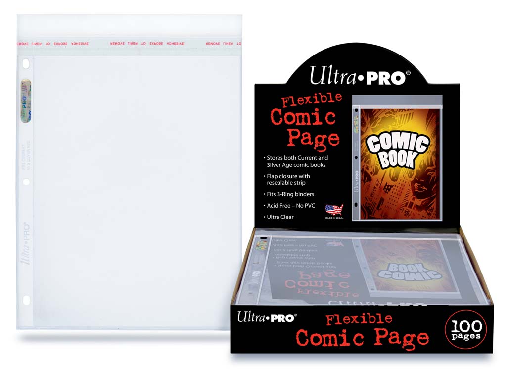 ultra-pro-comic-pages-current-und-silver-age-100-st-ck-mit-lasche image 1