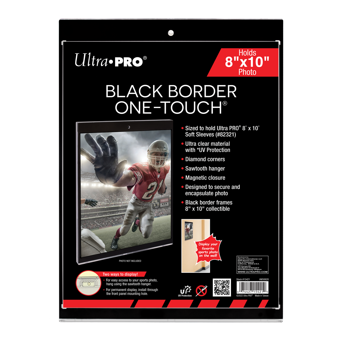 ultra-pro-8-x-10-black-border-uv-one-touch-magnetic-holder image 1