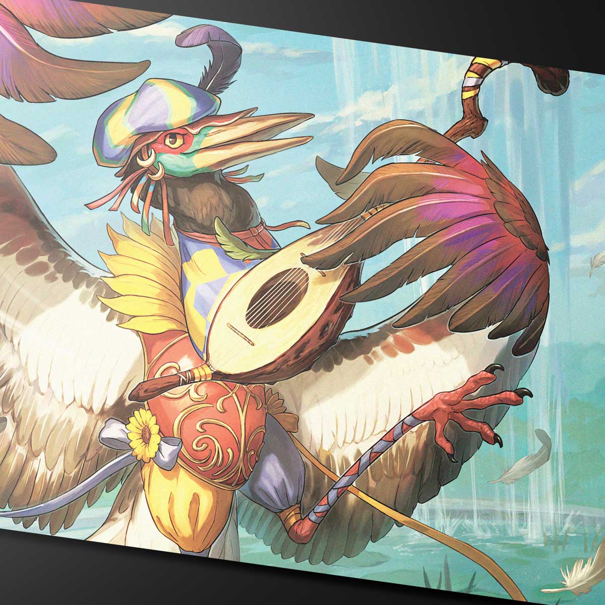ultra-pro-bloomburrow-zinnia-valley-s-voice-playmat-f-r-magic-the-gathering image 2