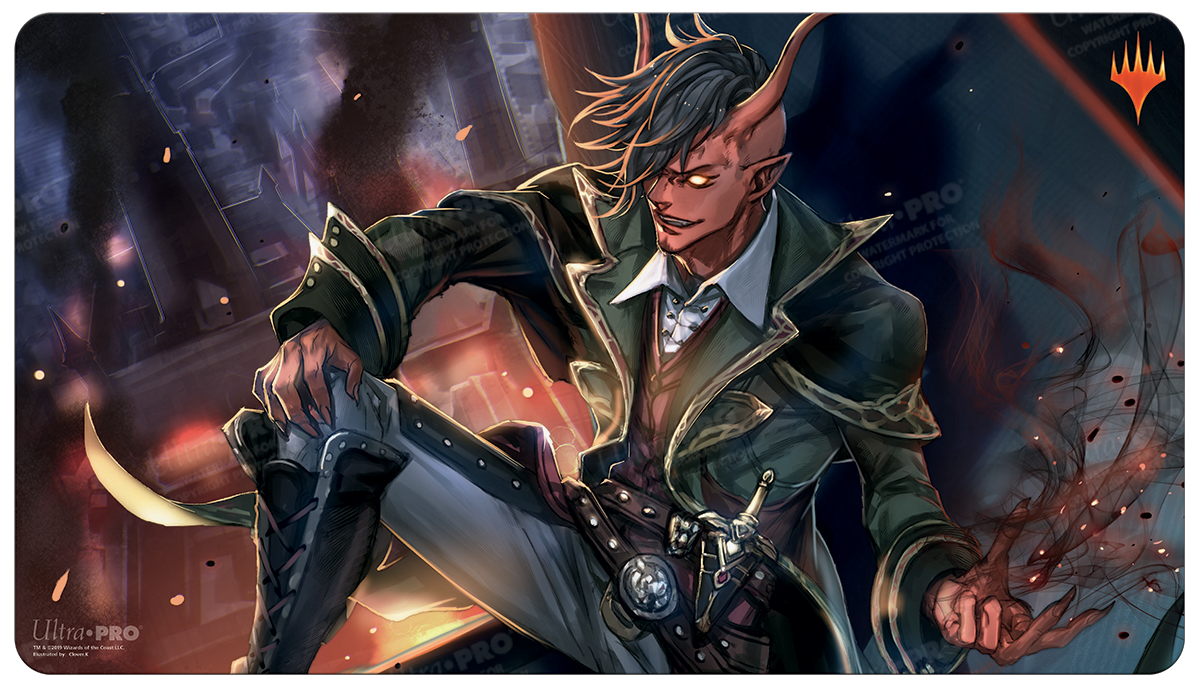 ultra-pro-war-of-the-spark-tibalt-rakish-instigator-alt-art-standard-playmat-f-r image 1