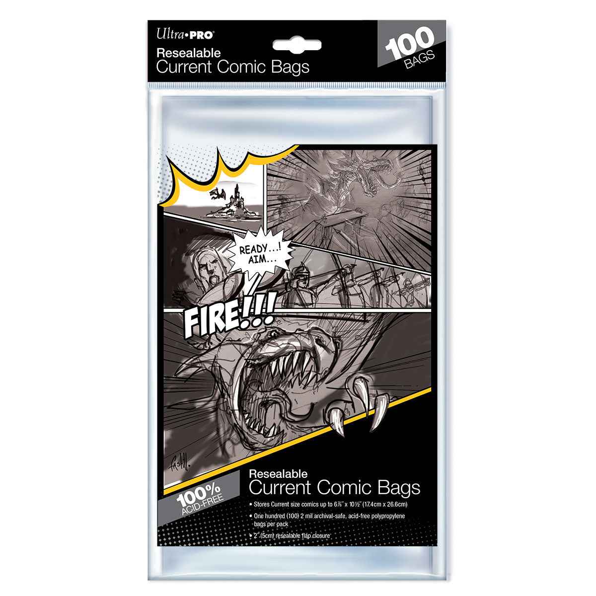 ultra-pro-current-size-resealable-comic-bags-100-st-ck-comic-h-llen image 1