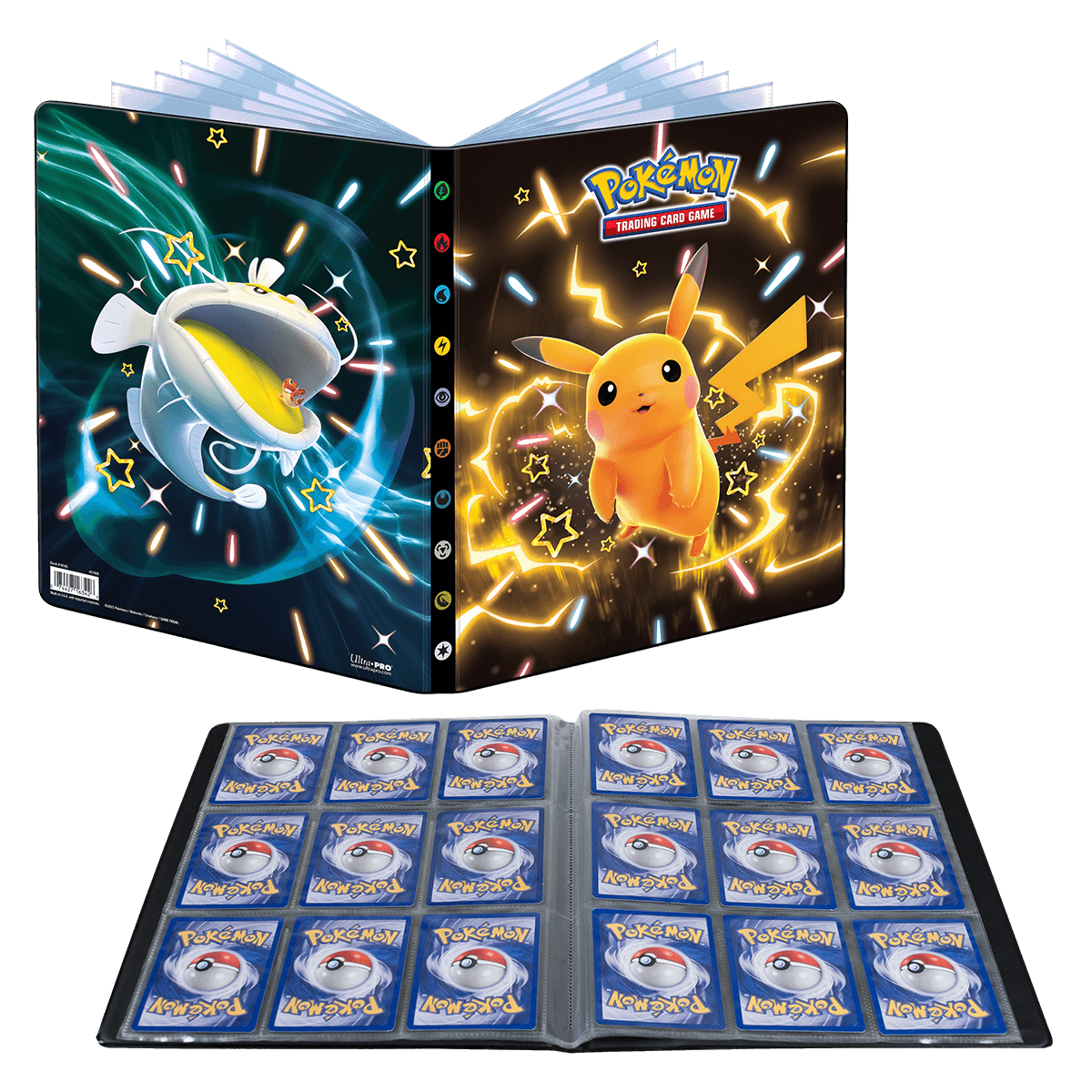 ultra-pro-pok-mon-karmesin-purpur-9-pocket-portfolio-shiny-pikachu image 2