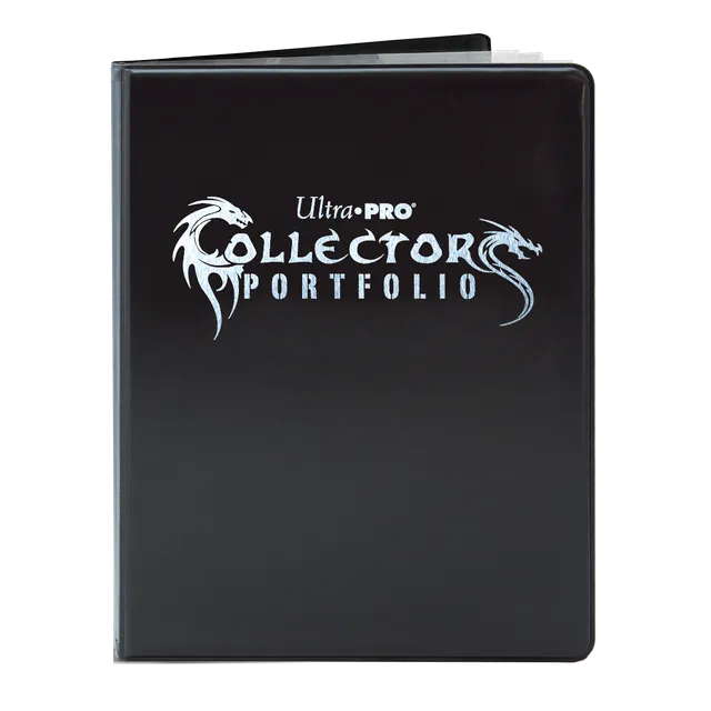 ultra-pro-9-pocket-collectors-dragon-portfolio-schwarz-mit-silberfolie image 1