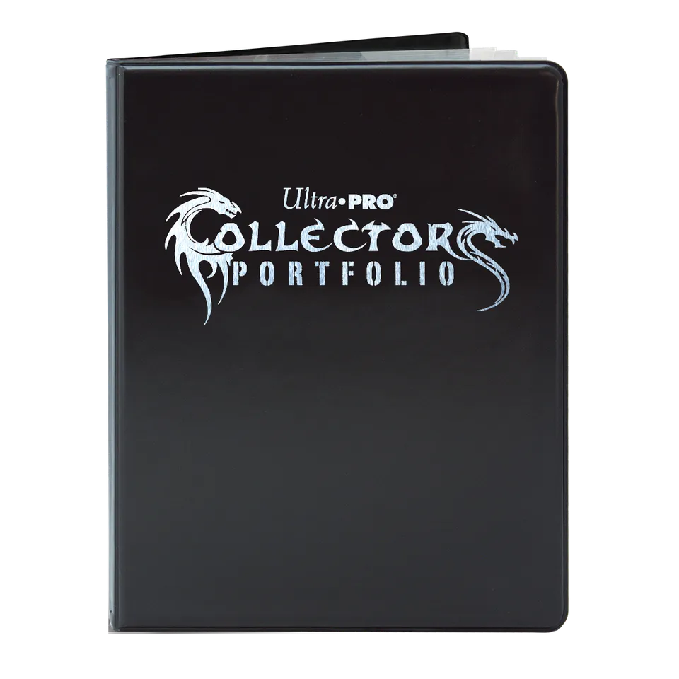 ultra-pro-9-pocket-collectors-dragon-portfolio-schwarz-mit-silberfolie image 1