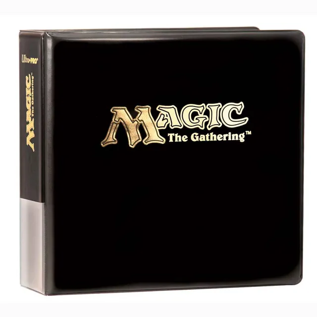 ultra-pro-3-in-d-ring-collectors-album-f-r-magic-the-gathering-schwarz-mit-goldp image 1