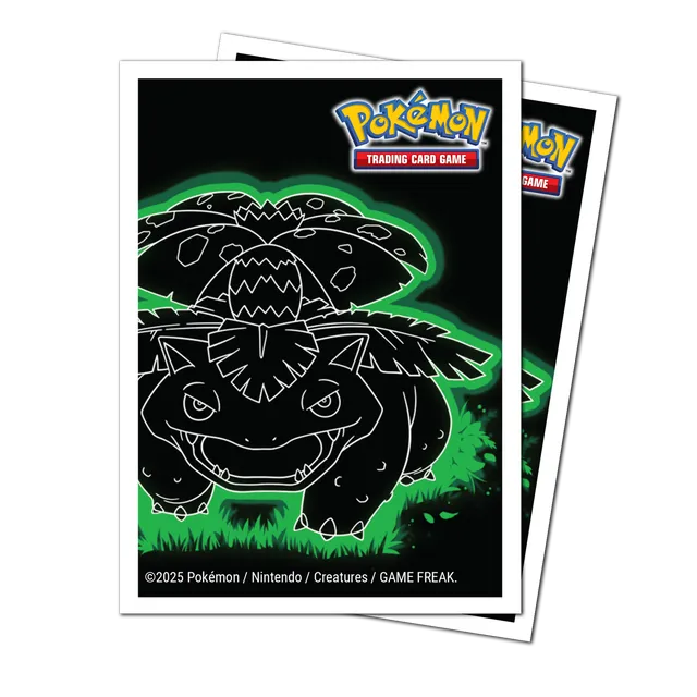 ultra-pro-neon-kanto-105ct-apex-deck-protector-sleeves-venusaur-f-r-pok-mon image 1