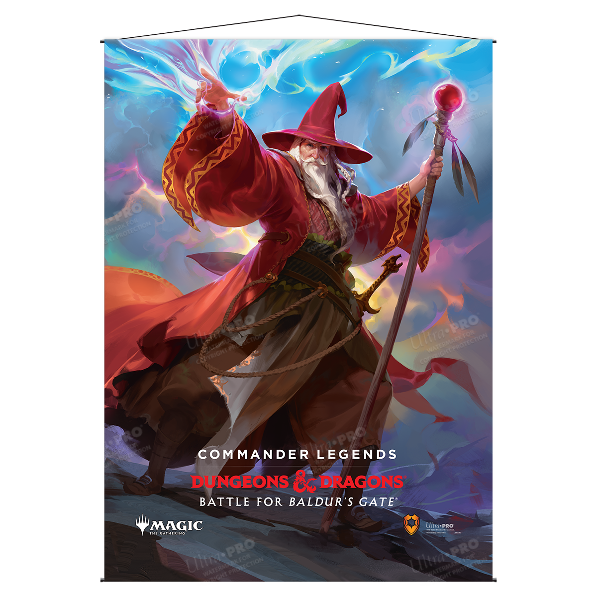 ultra-pro-commander-legends-baldur-s-gate-elminster-wall-scroll-wandrolle image 1