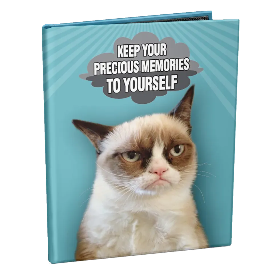 ultra-pro-grumpy-cat-memories-mini-fotoalbum-f-r-4-x-6-fotos-mit-sticker-sheets image 1
