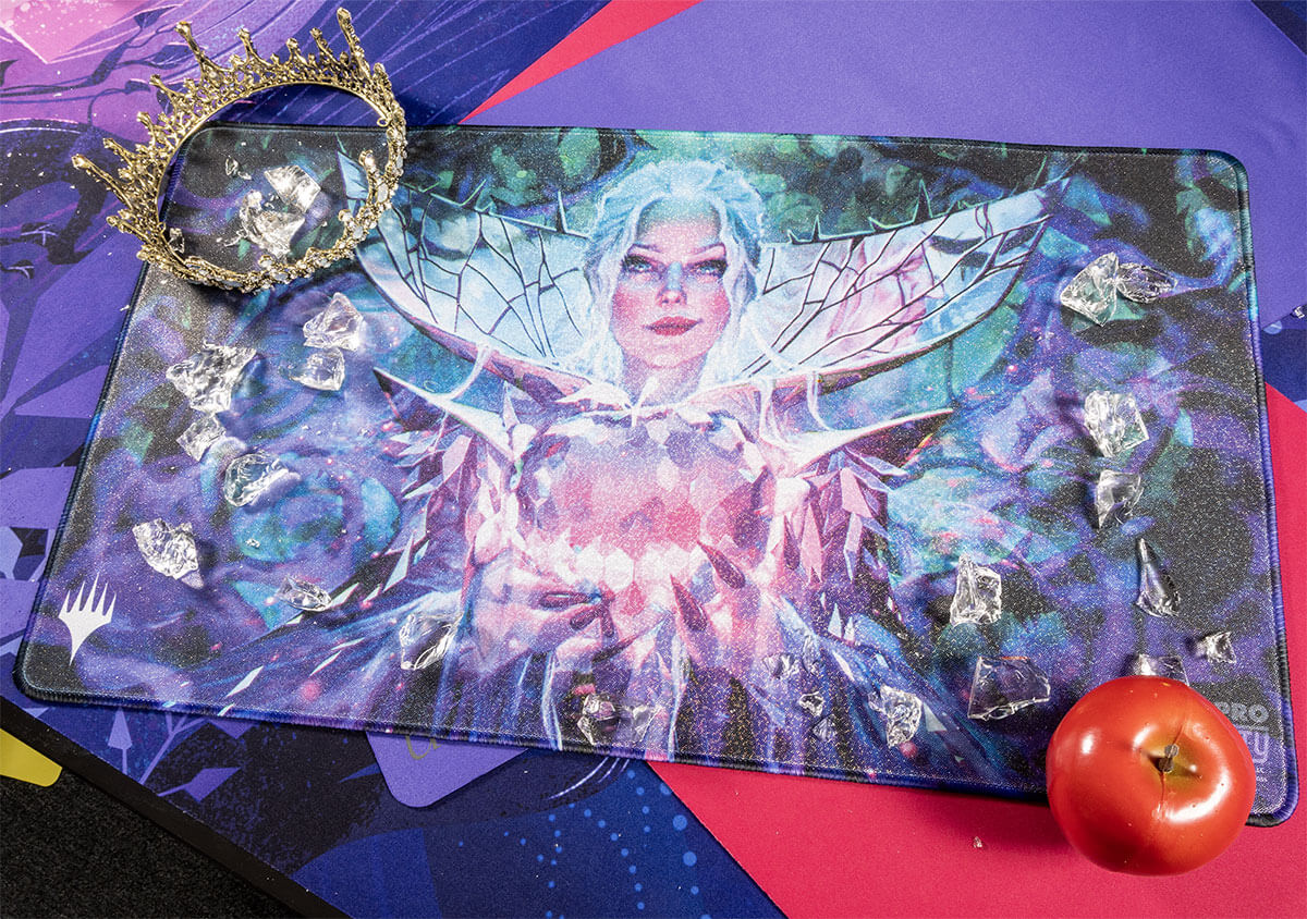 ultra-pro-holofoil-standard-gaming-playmat-wilds-of-eldraine-crystal-apple-ar-en image 2