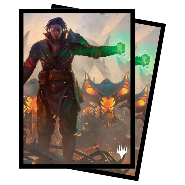 ultra-pro-the-brothers-war-mishra-eminent-one-deck-protector-sleeves-100ct-f-r-m image 1