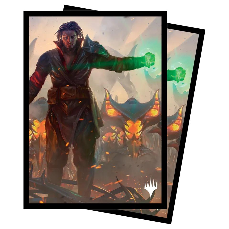 ultra-pro-the-brothers-war-mishra-eminent-one-deck-protector-sleeves-100ct-f-r-m image 1