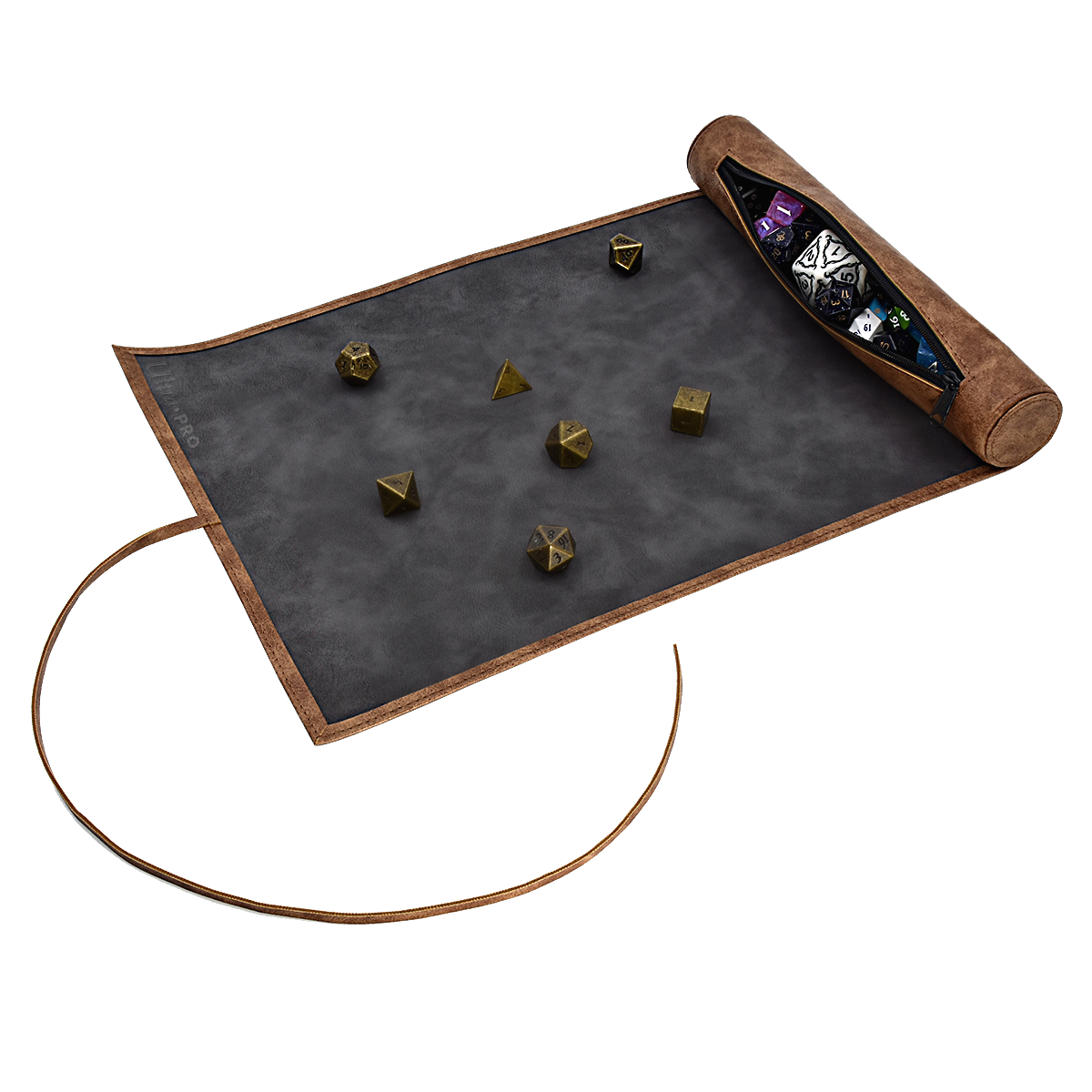 ultra-pro-dice-scroll-w-rfelrolle-und-w-rfelmatte-f-r-20-w-rfel-schwarz image 1