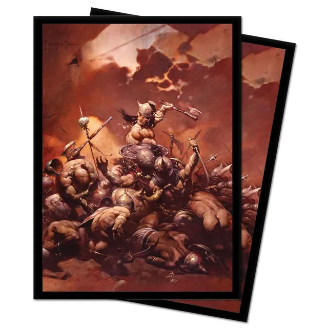 ultra-pro-the-destroyer-standard-deck-protector-sleeves-100ct-by-frank-frazetta image 1