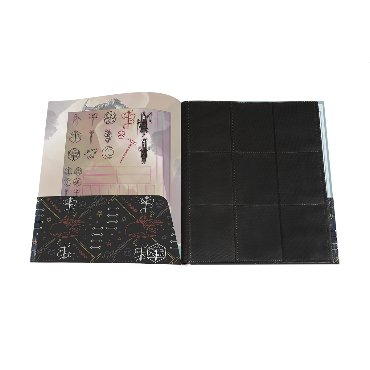 ultra-pro-critical-role-bells-hells-laudna-rpg-folio-mit-stickern image 2