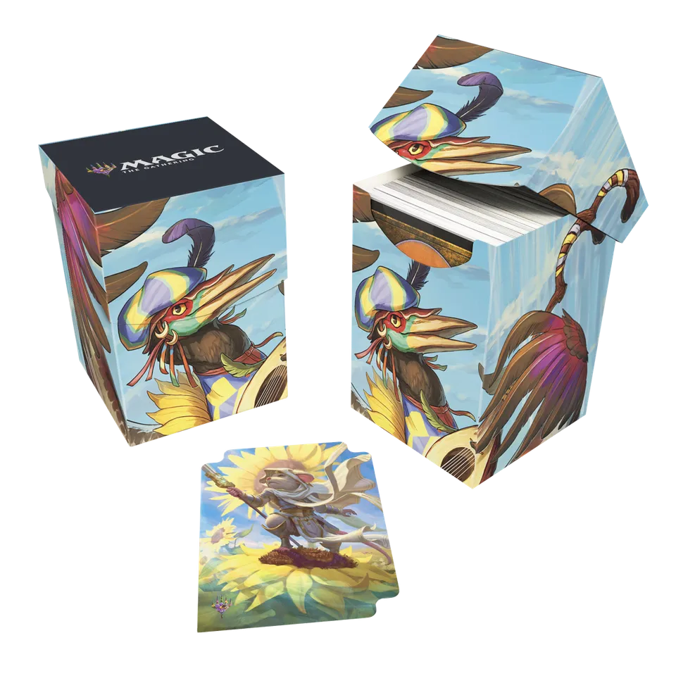 ultra-pro-bloomburrow-zinnia-valley-s-voice-100-deck-box-f-r-magic-the-gathering image 1
