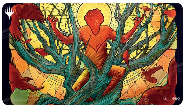ultra-pro-dominaria-united-the-raven-man-standard-playmat-f-r-magic-the-gatherin image 1