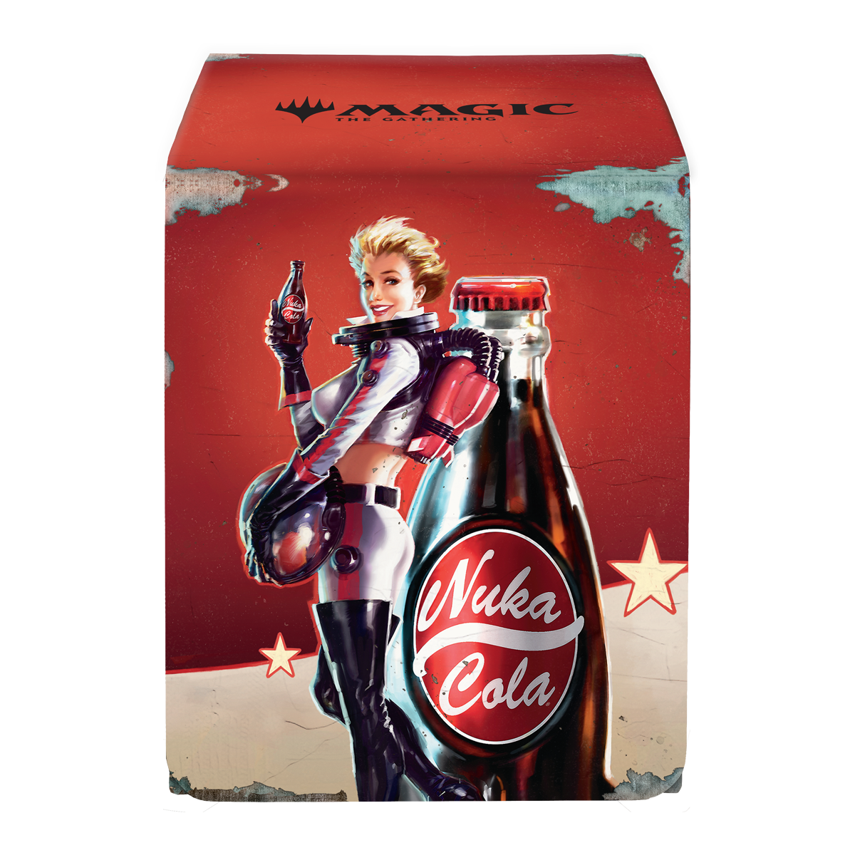 ultra-pro-fallout-nuka-cola-pinup-alcove-flip-deck-box image 1