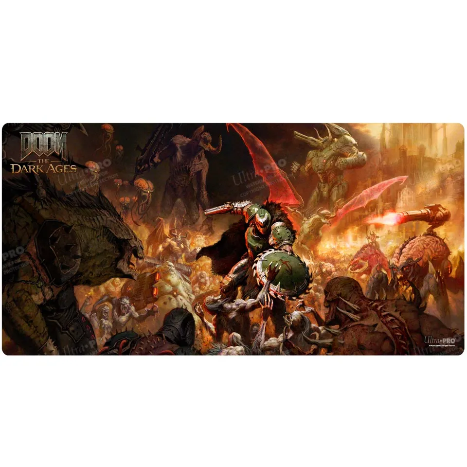 ultra-pro-doom-the-dark-ages-onslaught-extended-playmat image 1