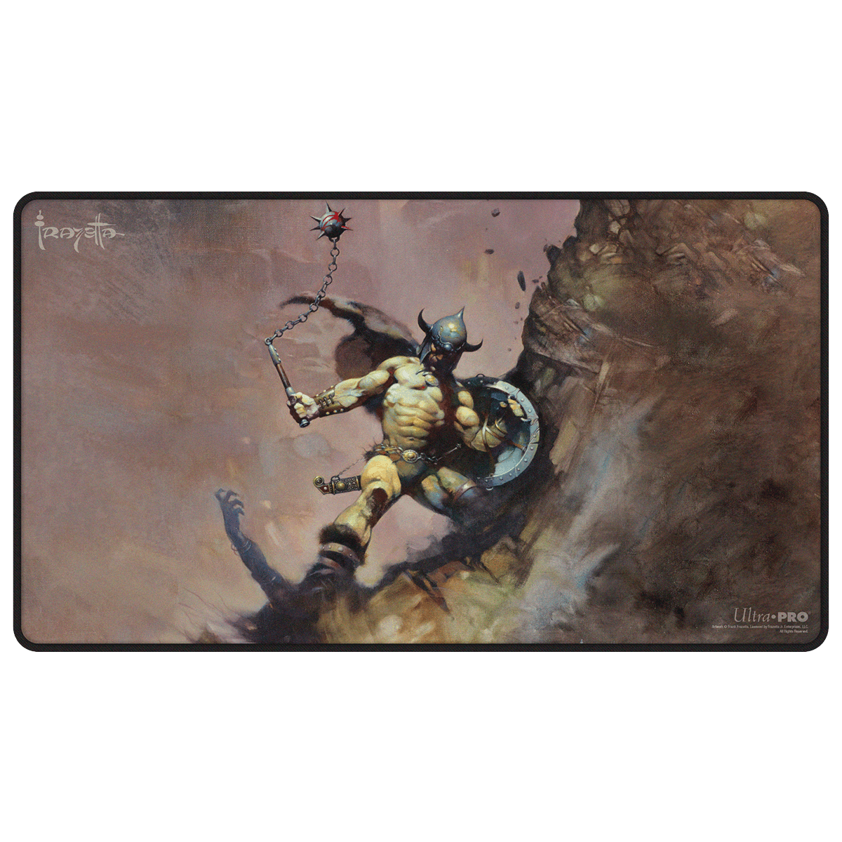 ultra-pro-artist-spotlight-frank-frazetta-warrior-with-ball-and-chain-black-stit image 1