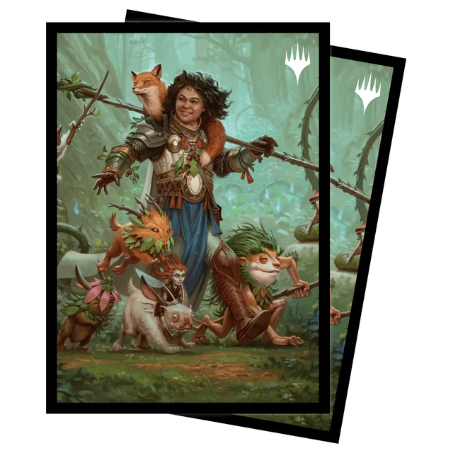 ultra-pro-wilds-of-eldraine-ellivere-of-the-wild-court-standard-deck-protector-s image 1