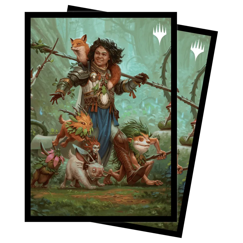 ultra-pro-wilds-of-eldraine-ellivere-of-the-wild-court-standard-deck-protector-s image 1