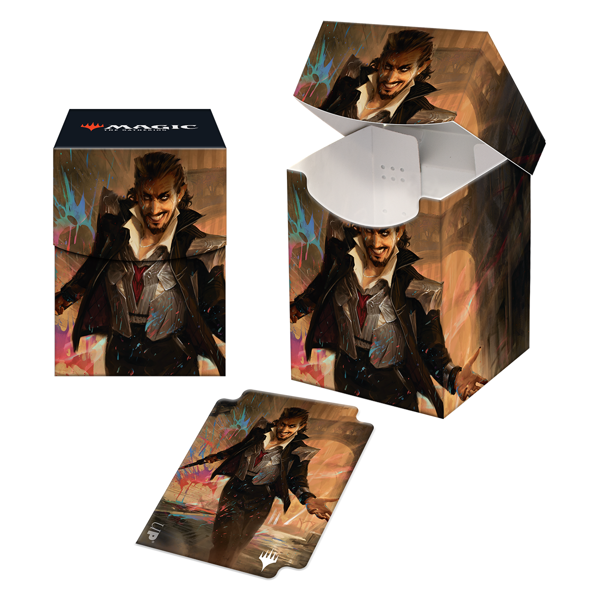 ultra-pro-streets-of-new-capenna-anhelo-the-deacon-commander-100-deck-box-f-r-ma image 1