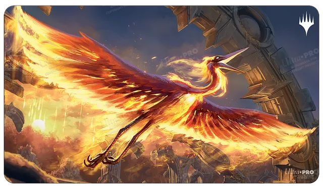 ultra-pro-magic-innistrad-midnight-hunt-sunstreak-phoenix-standard-gaming-playma image 1