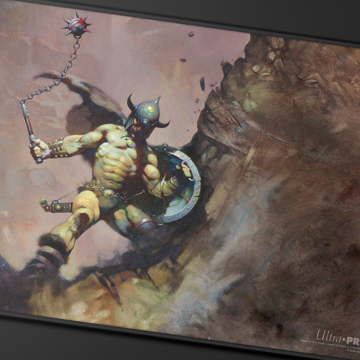 ultra-pro-artist-spotlight-frank-frazetta-warrior-with-ball-and-chain-black-stit image 2