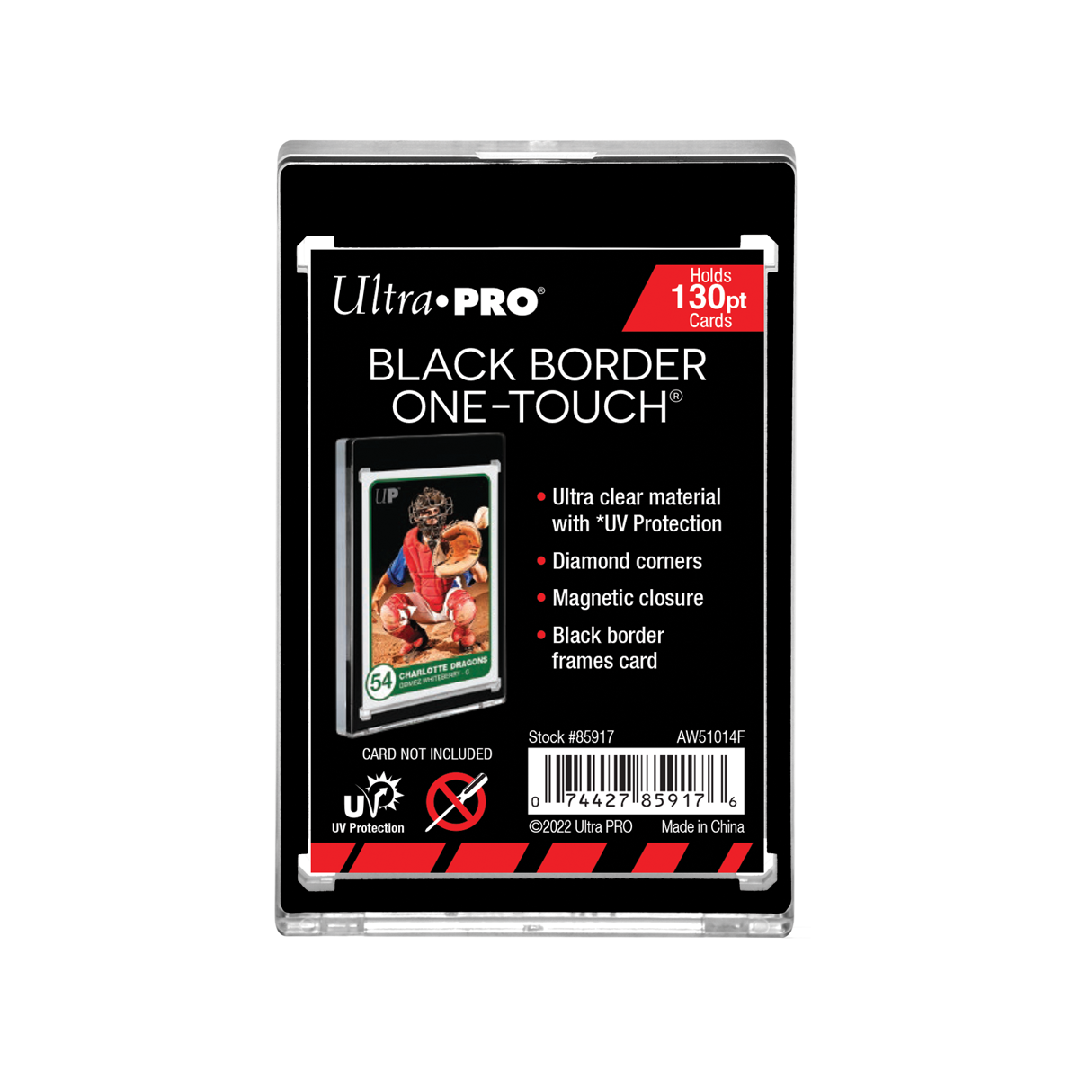 ultra-pro-130pt-black-border-one-touch-magnetic-holder image 1