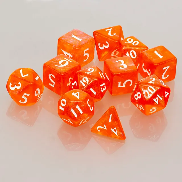 ultra-pro-eclipse-acrylic-rpg-w-rfelset-11-teilig-pumpkin-orange image 1