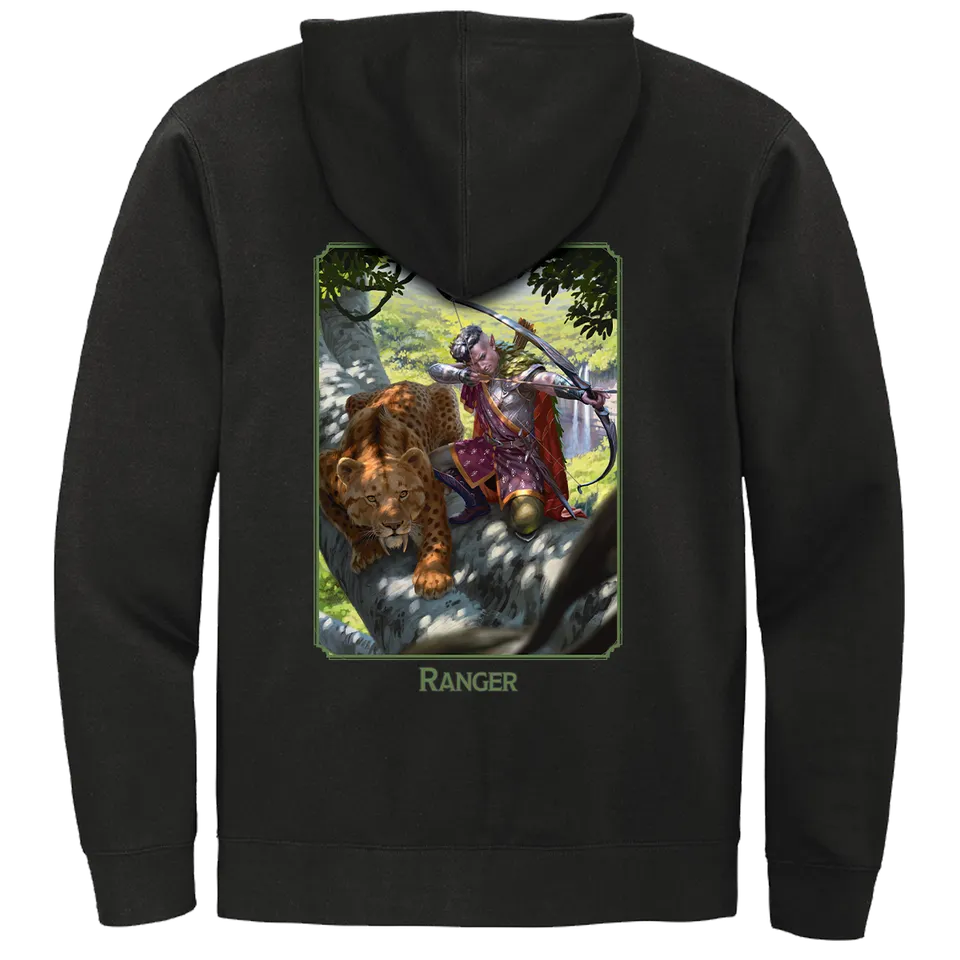 ultra-pro-dungeons-dragons-ranger-class-zip-hoodie-schwarz image 1