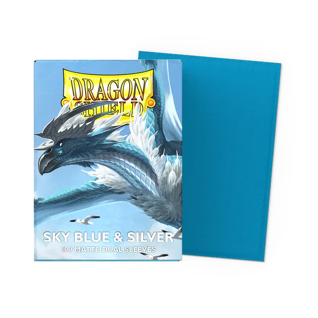 dragon-shield-sky-blue-silver-matte-dual-sleeves-standard image 1