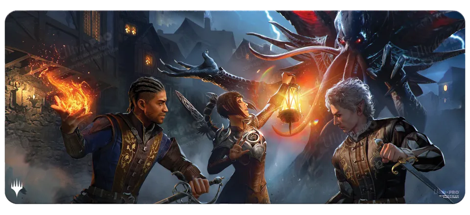 ultra-pro-commander-legends-battle-for-baldur-s-gate-6ft-table-playmat-party-bat image 1