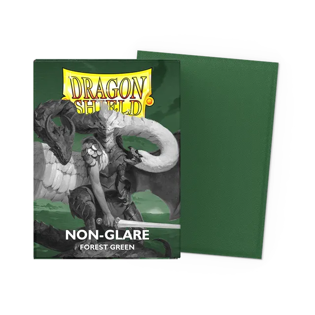 dragon-shield-forest-green-non-glare-matte-sleeves-standard-size image 1