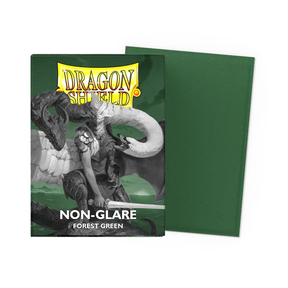 dragon-shield-forest-green-non-glare-matte-sleeves-standard-size image 1