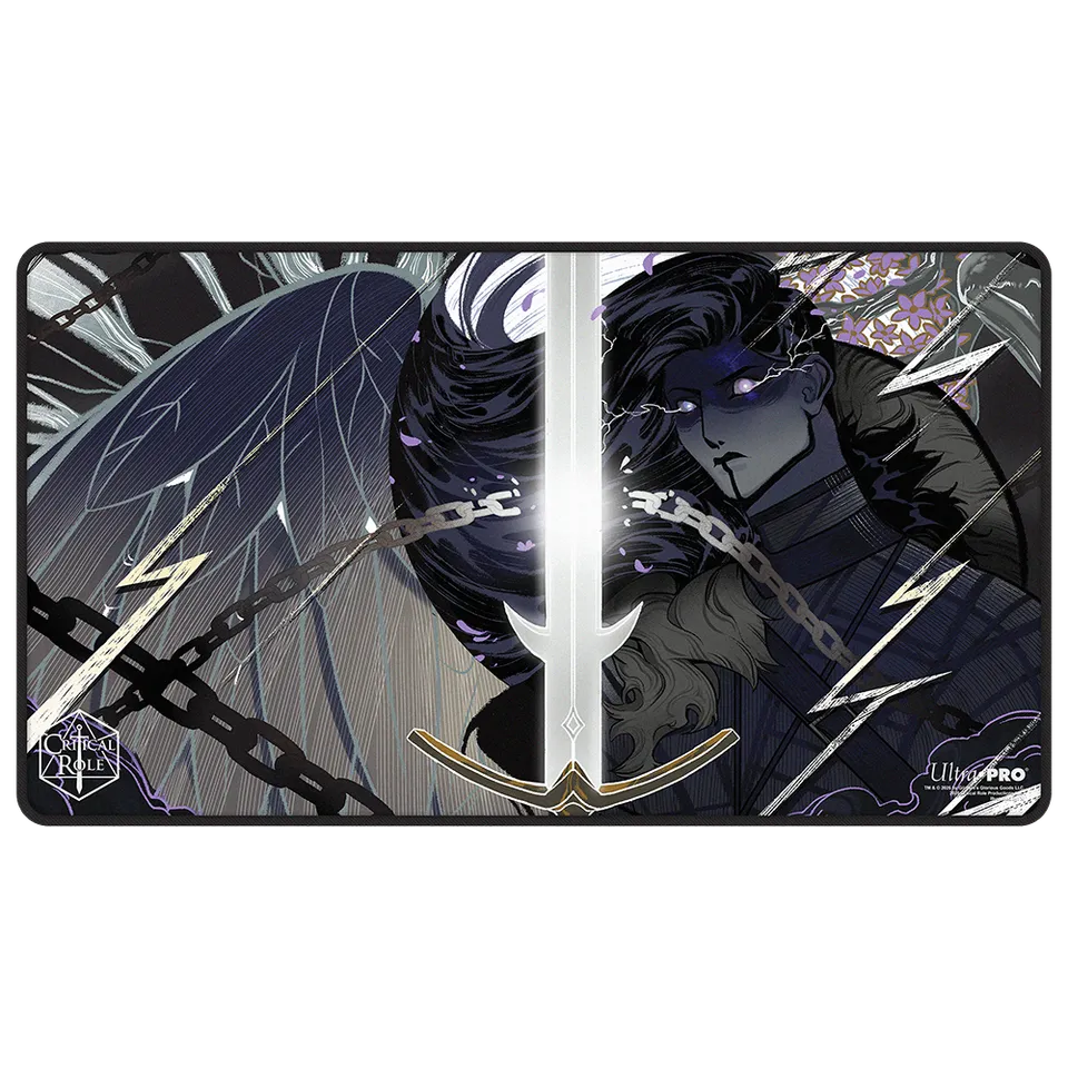ultra-pro-critical-role-mighty-nein-yasha-nydoorin-playmat-black-stitched-61-x-3 image 1