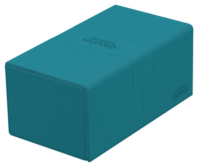 ultimate-guard-twin-flip-n-tray-200-xenoskin-petrolblau-deck-box image 1