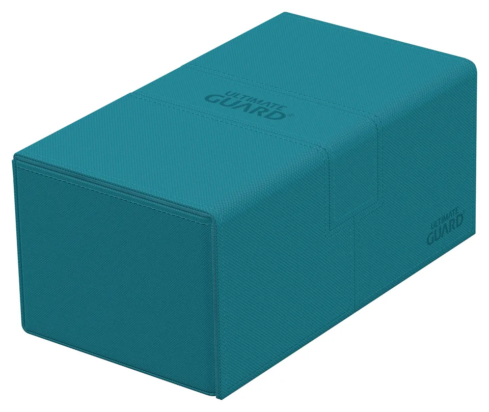 ultimate-guard-twin-flip-n-tray-200-xenoskin-petrolblau-deck-box image 1