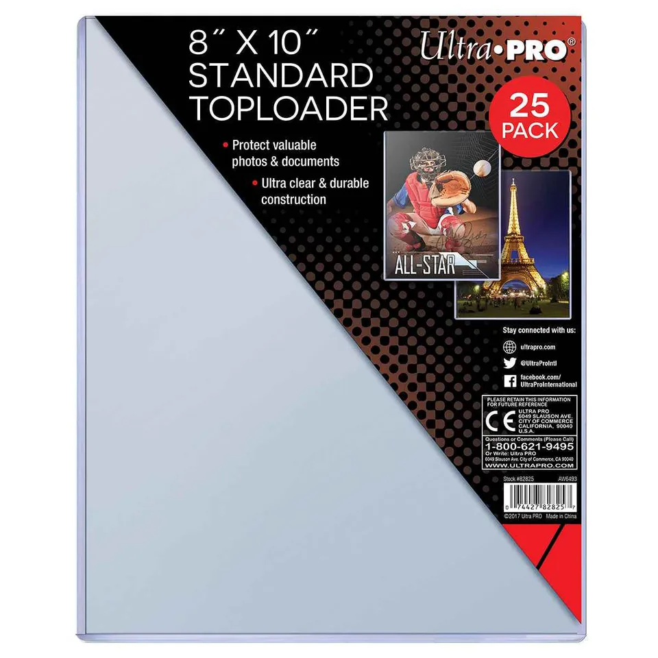 ultra-pro-8-x-10-standard-toploader-sleeves-25-st-ck image 1