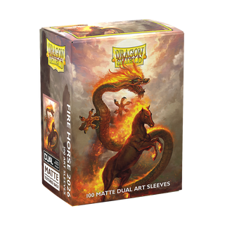 dragon-shield-fire-horse-2026-matte-dual-art-sleeves-100-standard image 3