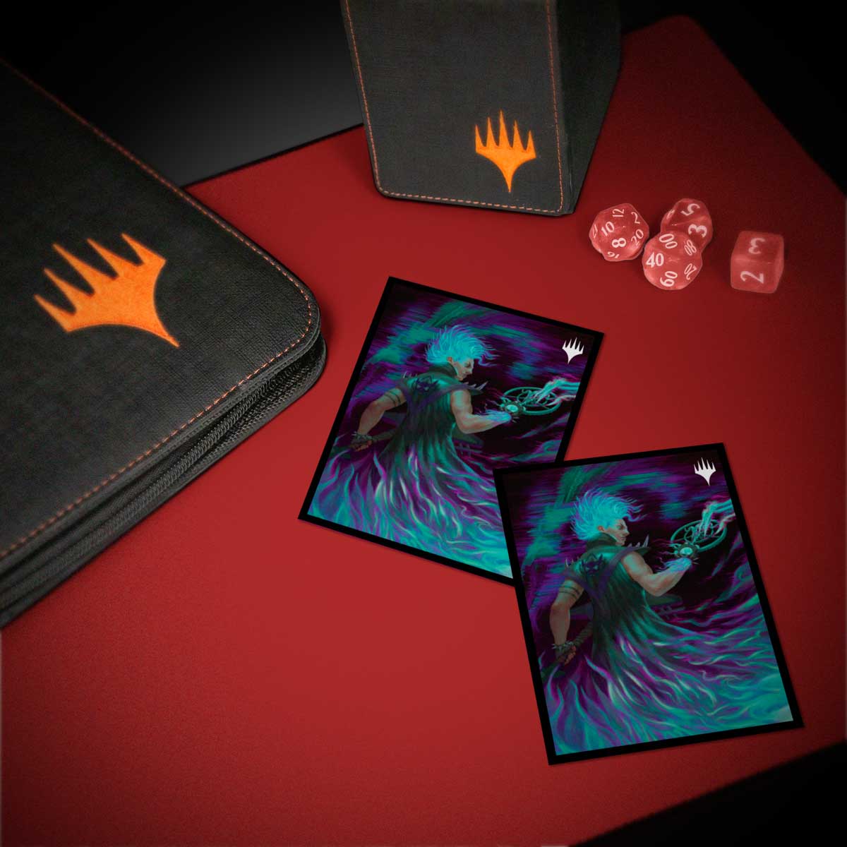 ultra-pro-100ct-deck-protector-sleeves-aetherdrift-winter-cursed-rider-f-r-magic image 2